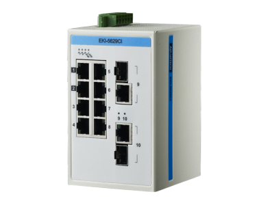 ProView 8-Port Gigabit Industrial Switch with 2x RJ45/SFP Combo, Extreme Temp -40~75℃