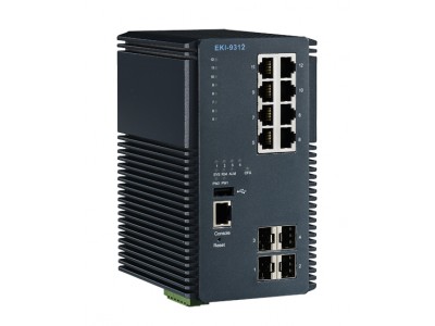 12-Port Industrial-Class All-Gigabit Managed Switch with 4 x SPF