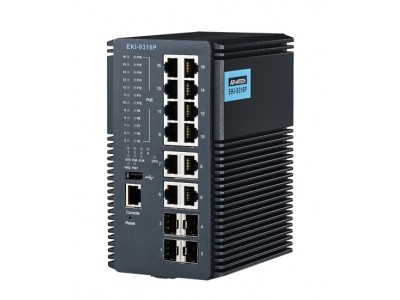 14-Port Industrial-Class All-Gigabit Managed Switch with 12 x PoE Ports