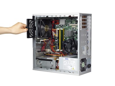 Desktop/Wallmount MicroATX Motherboard Bare Chassis with 4 Slot Expansion