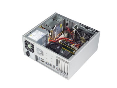 Desktop/Wallmount MicroATX Motherboard Bare Chassis with 4 Slot Expansion