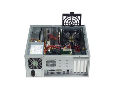 Desktop/Wallmount MicroATX Motherboard Bare Chassis with 4 Slot Expansion