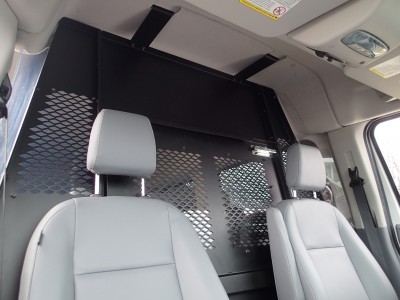 Front partition filler panel mounting kit for 2015 -2016 Ford Transit window van with medium roof and side sliding door