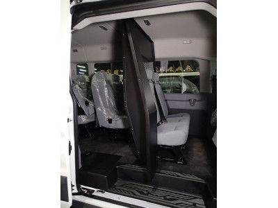 Middle partition filler panel mounting kit for 2015 -2016 Ford Transit window van with medium roof and side swing out or sliding doors