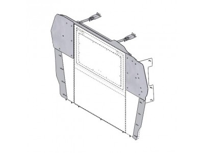 2008-2016 Chevrolet G-Series Front Partition Filler Panel Kit With Dual Side Doors