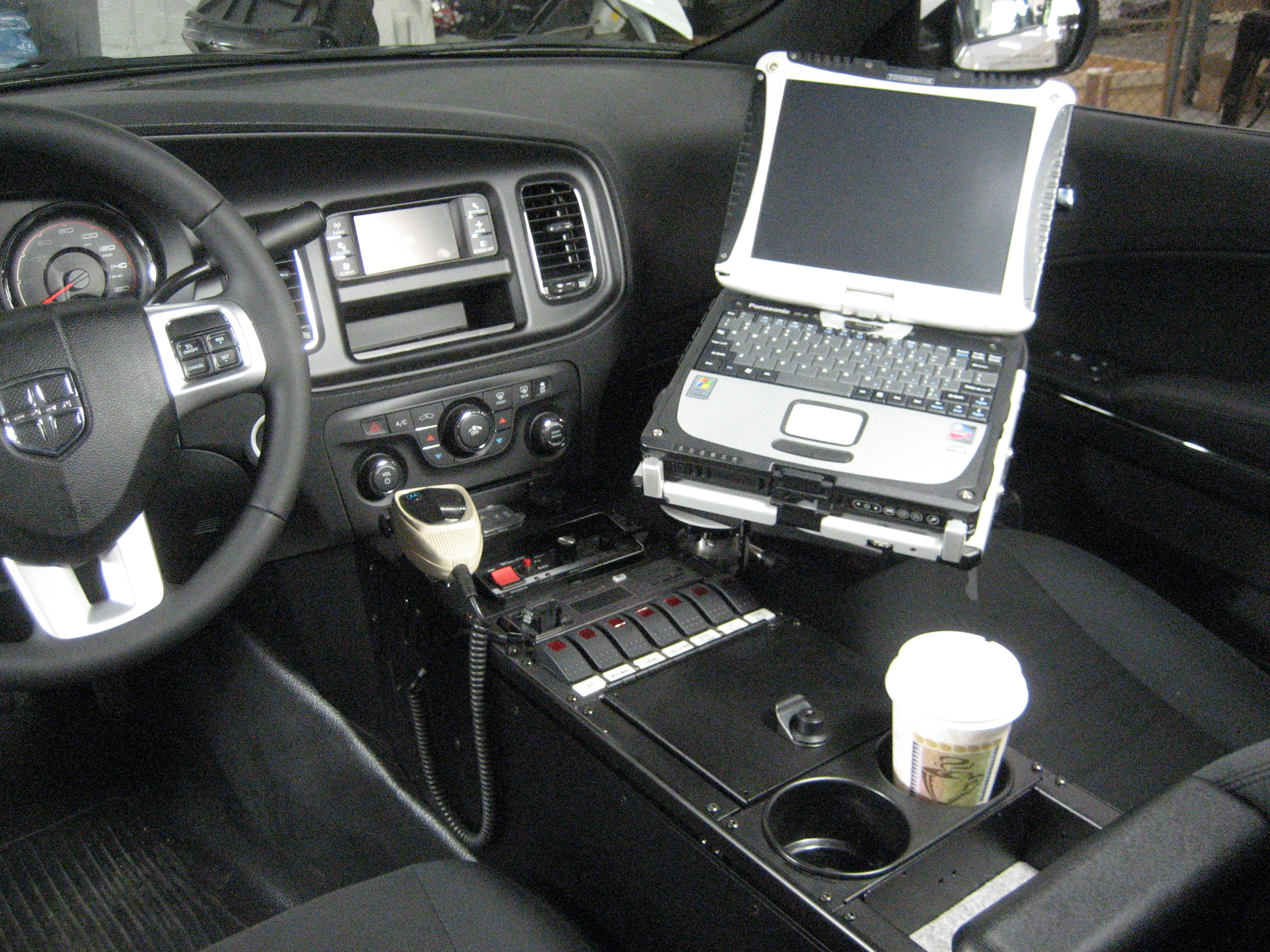 dodge charger police car interior